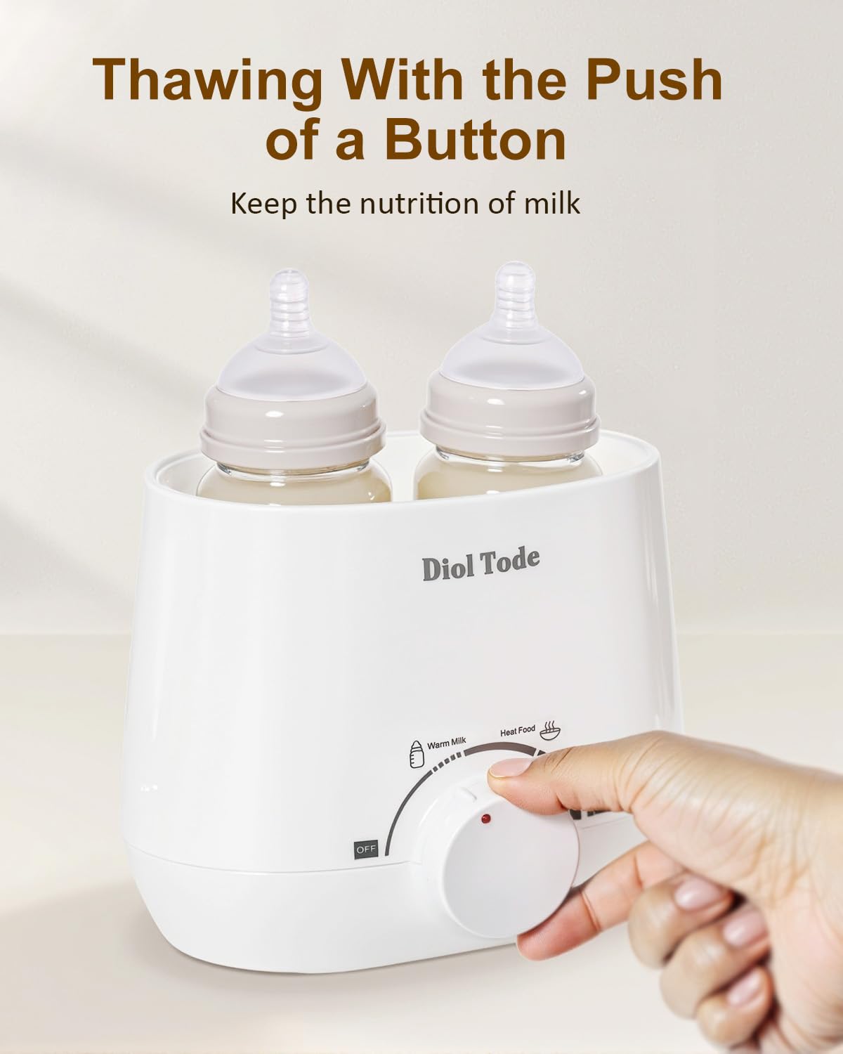 Bottle Warmer, Fast Baby Bottle Warmer for Breastmilk or Formula, 8-in-1 Milk Warmer for Baby, Smart Temperature Control, Sterili-zing, Heat Food, Double Bottle Warmer for All Bottles
