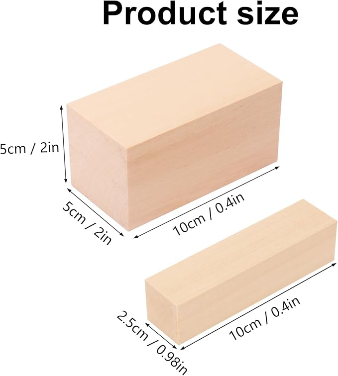 30 Pack Basswood Carving Blocks