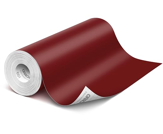 ORACAL 651 Matte Burgundy Vinyl Durable Roll Easy to Weed Permanent Adhesive