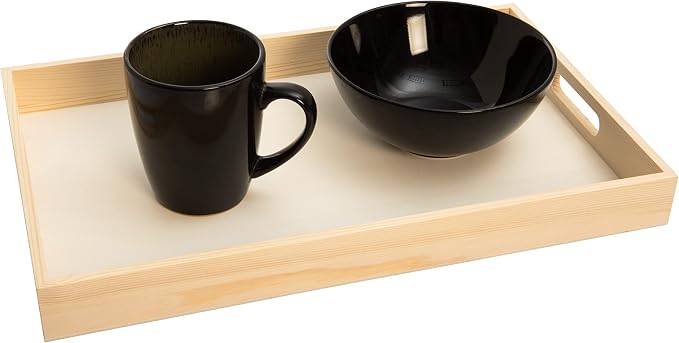 Wooden Nested Serving Trays, Unfinished Rectangle Trays
