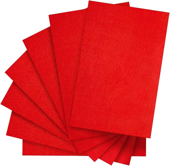 IOOLEEM Red Felt Sheets