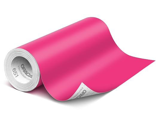 ORACAL 651 Matte Pink Vinyl Durable Roll Easy to Weed Permanent Adhesive Craft