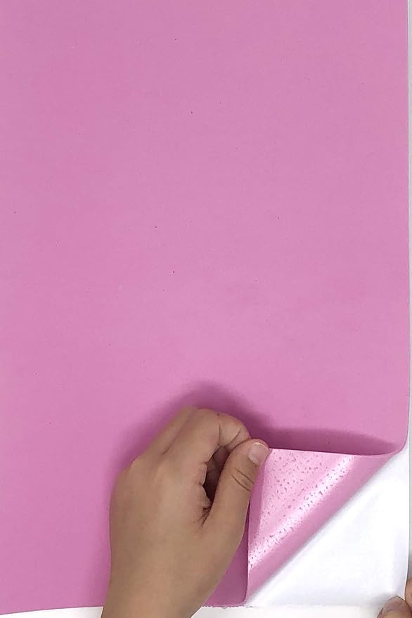 Allgala 20 Pack Self-Adhesive EVA Foam Paper 8x12 Inch Sheets-Pink-CF85408