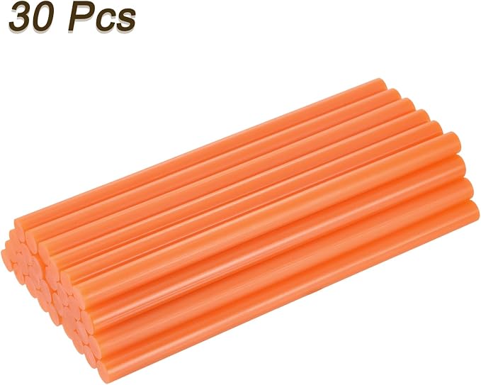 uxcell 30pcs Full Size Hot Glue Gun Sticks 8-inch x 0.43-inch High Sticky Large