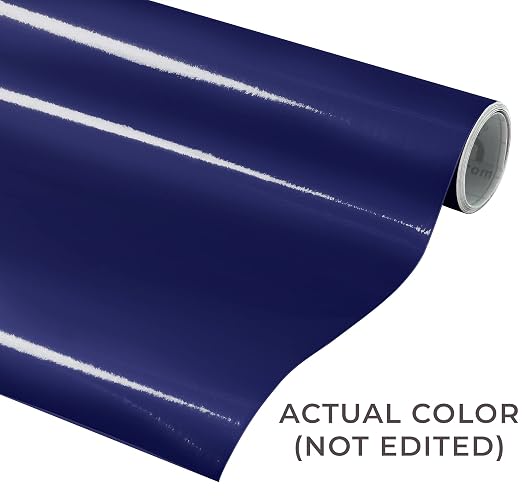 VViViD DECO65 Dark Blue Gloss Permanent Adhesive Craft Vinyl