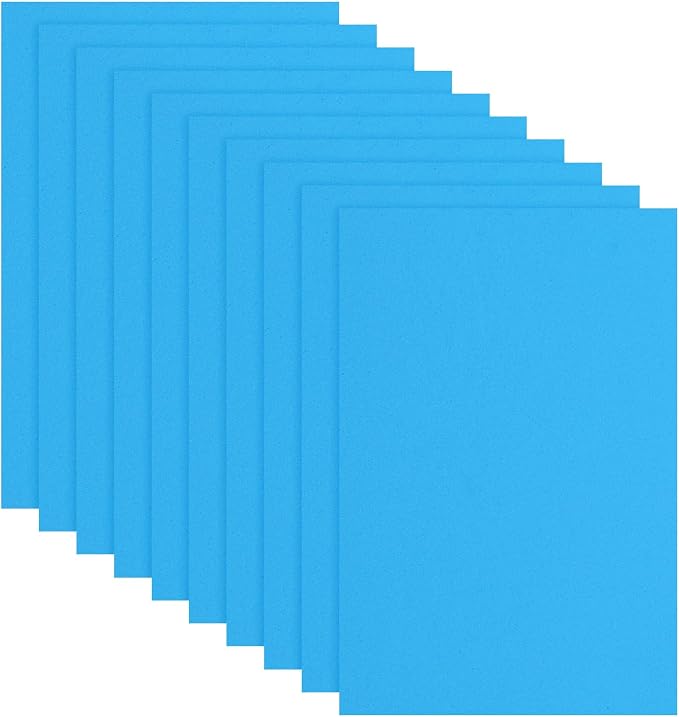 uxcell 10 Pcs Blue EVA A4 Foam Sheets Crafts, 12 x 8 Inch Foam Paper