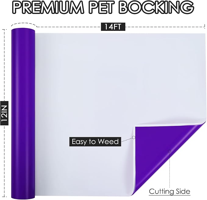 TORC Purple Permanent Vinyl 12" x 14 FT Matte Purple Adhesive Vinyl Roll