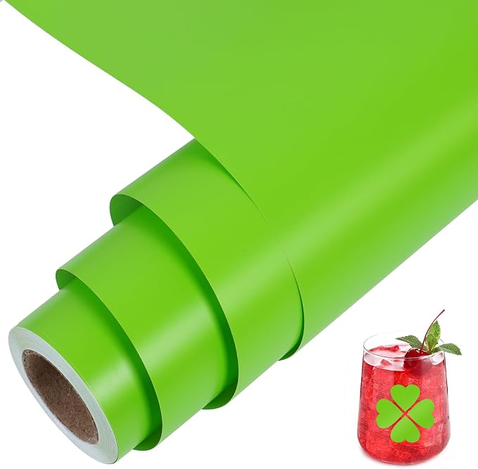 TORC Apple Green Permanent Vinyl 12" x 14 FT Matte Green Adhesive Vinyl Roll