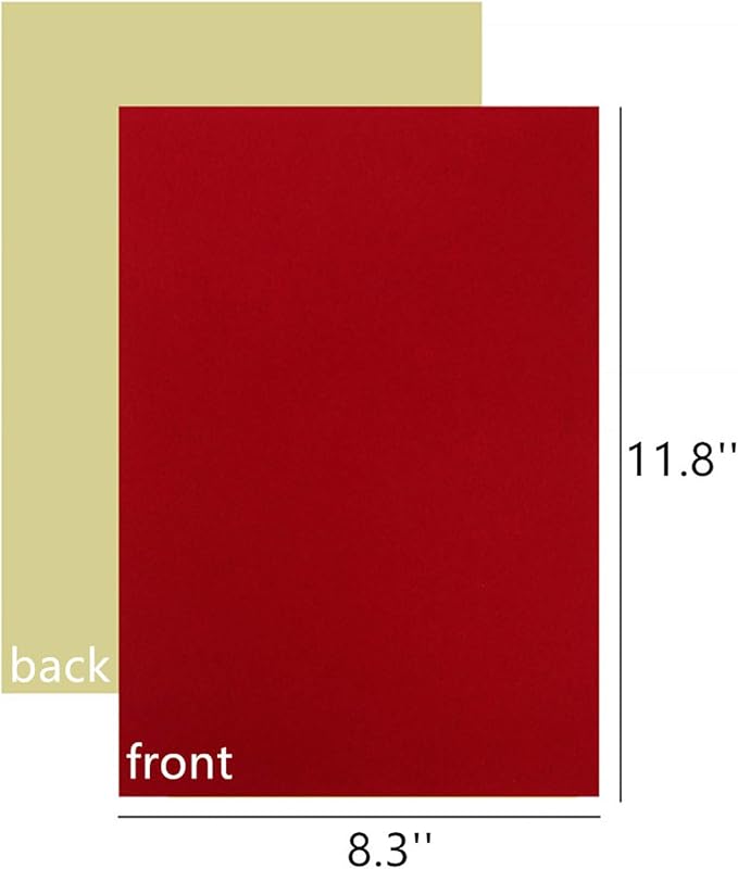 YaoHui 3PCS Self Adhesive Felt Sheets, Peel & Stick Felt Adhesive Sheets