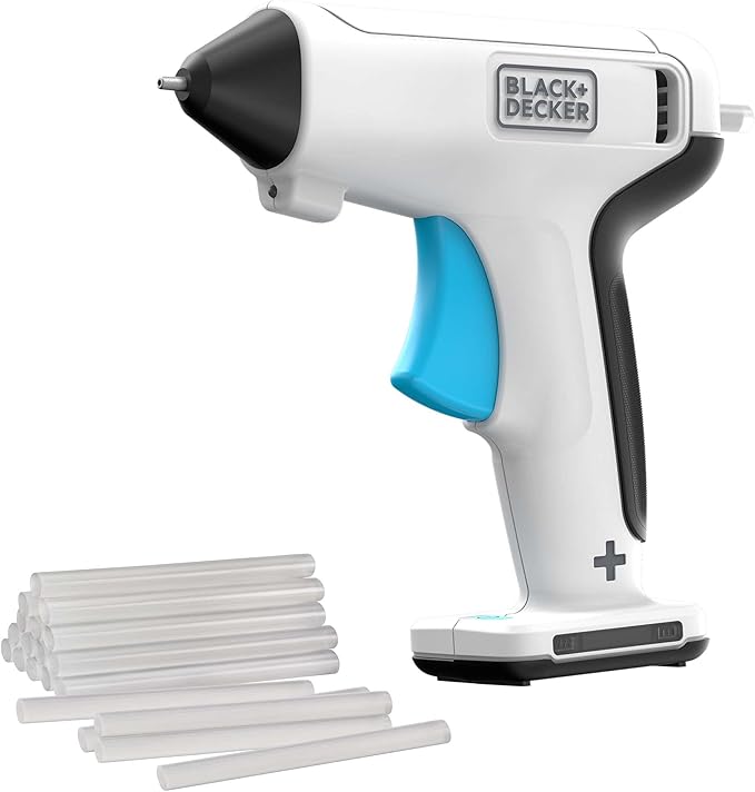 BLACK+DECKER 4V MAX Cordless Glue Gun, USB Rechargeable