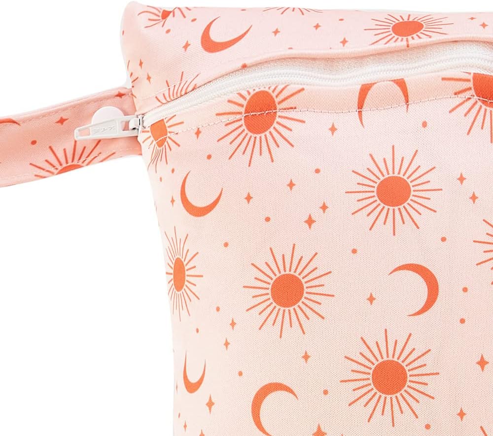 Happy Flute 3 Set Wet Bag Storage Bag Waterproof Washable Travel Bags, Beach, Pool, Gym Bag for Swimsuits & Wet Clothes for Baby(Sun)