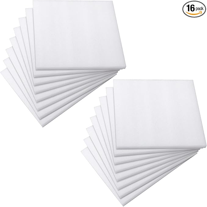 Frienda 16 Pcs Polyethylene Foam Sheet, Cases Craft Moving Shipping and Storage