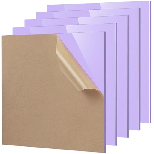 Adrattnay Purple Acrylic Sheets 1/8 Thick, Opaque Acrylic Sheets Acrylic Panel