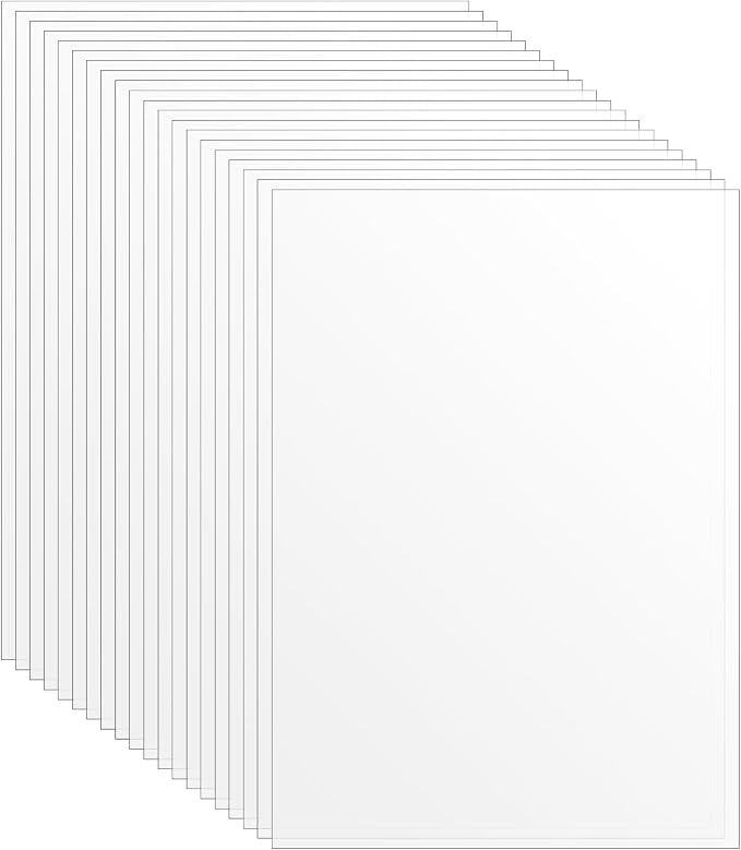20 Pcs Acetate Sheets, A5 Heat Resistant Clear Acetate Sheets
