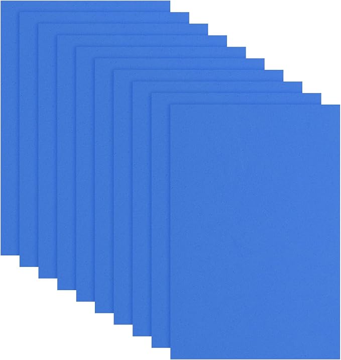 uxcell 10 Pcs Dark Blue EVA A4 Foam Sheets Crafts, 12 x 8 Inch Foam Paper
