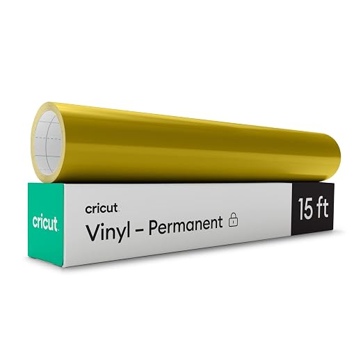 Cricut Premium Permanent Vinyl Roll, Dishwasher-Safe & Fade-Proof, Compatible