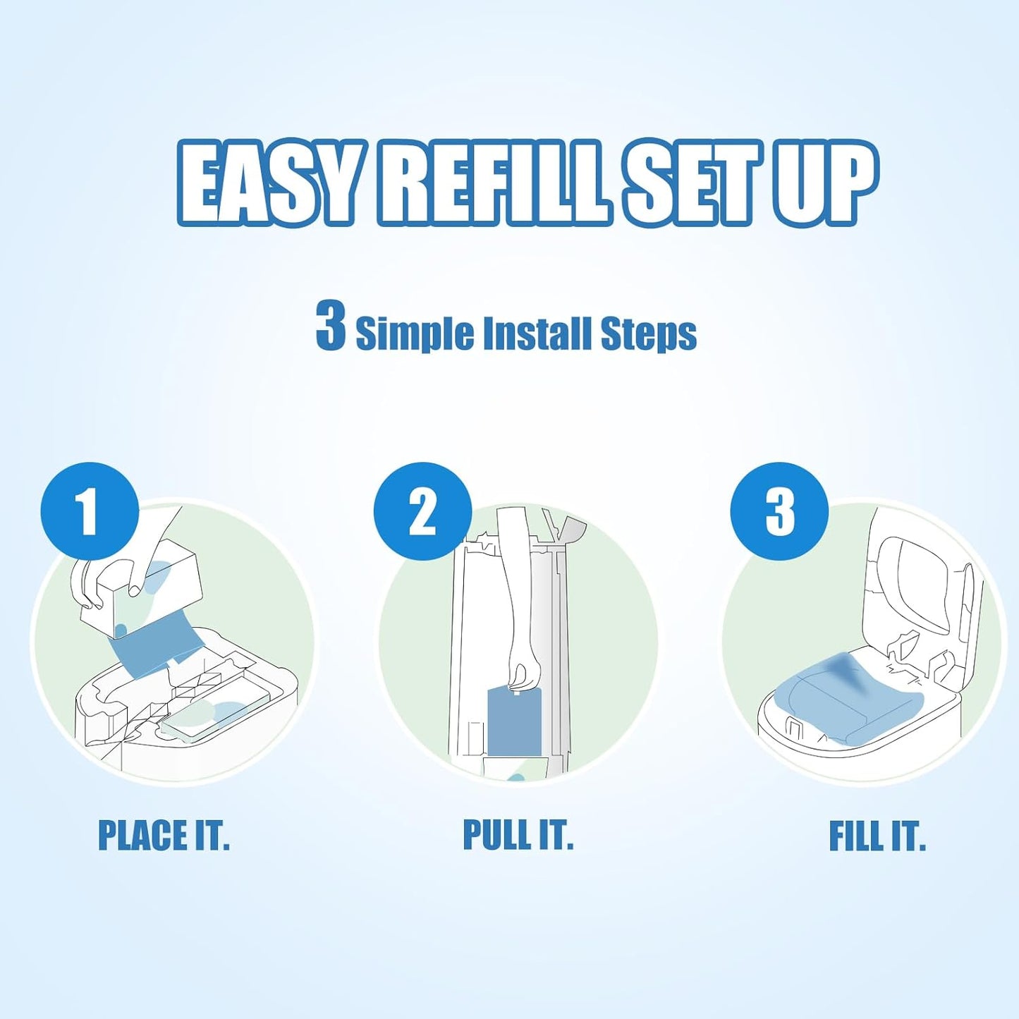 Diaper Pail Refills Bags with 30 Bags Compatible with Genie Easy Roll Signature and Platinum Diaper Pails, 7-Layer Odor-Barrier Technology, 6 Pack (180 Bag)
