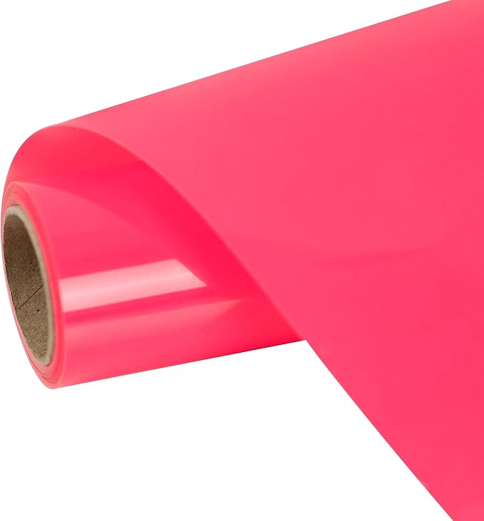 FUNKAKA Neon Pink Heat Transfer Vinyl HTV Rolls