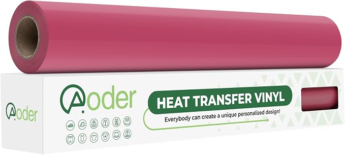 Aoder Fuchsia Red Heat Transfer Vinyl