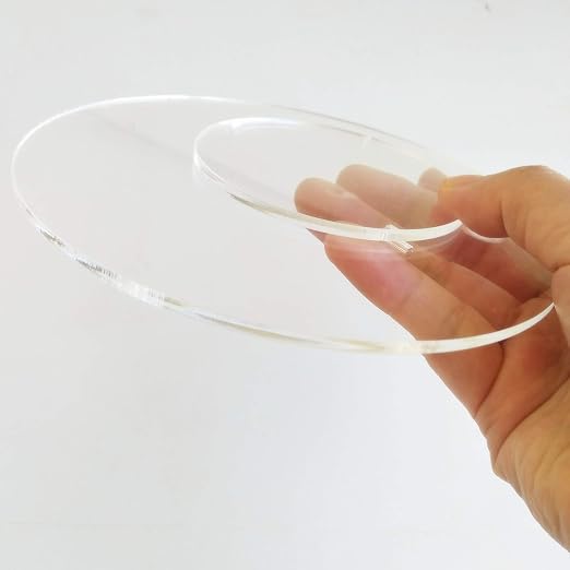 Set of 20 Clear Round Acrylic Disc Panel, 1/8" Thick Round Transparent Circle