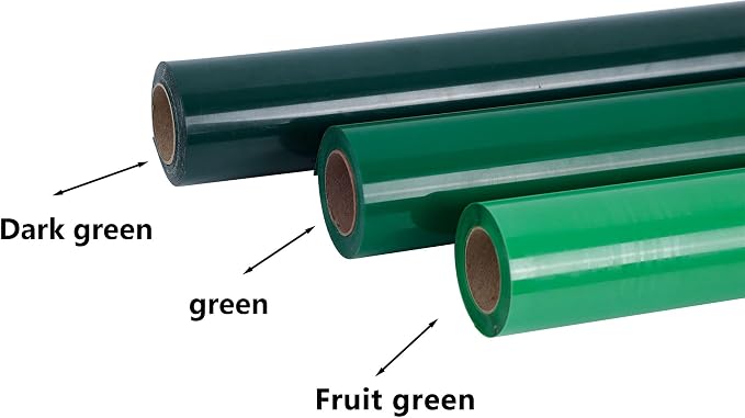 FUNKAKA Dark Green HTV Heat Transfer Vinyl Rolls, Adhesive Vinyl