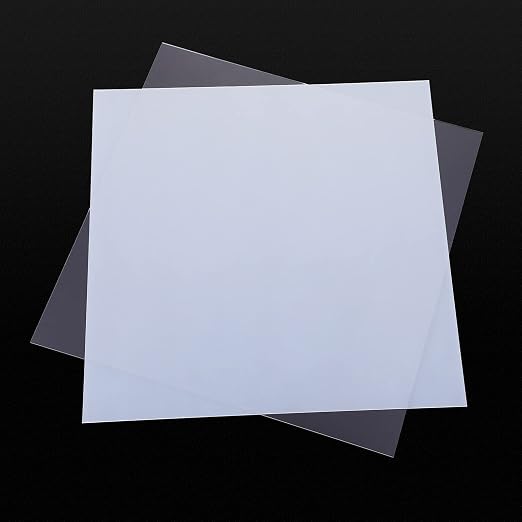 Outus 4 Pcs 12 x 12 Inch Clear Acrylic Sheet 1/16 Inch Thick Transparent