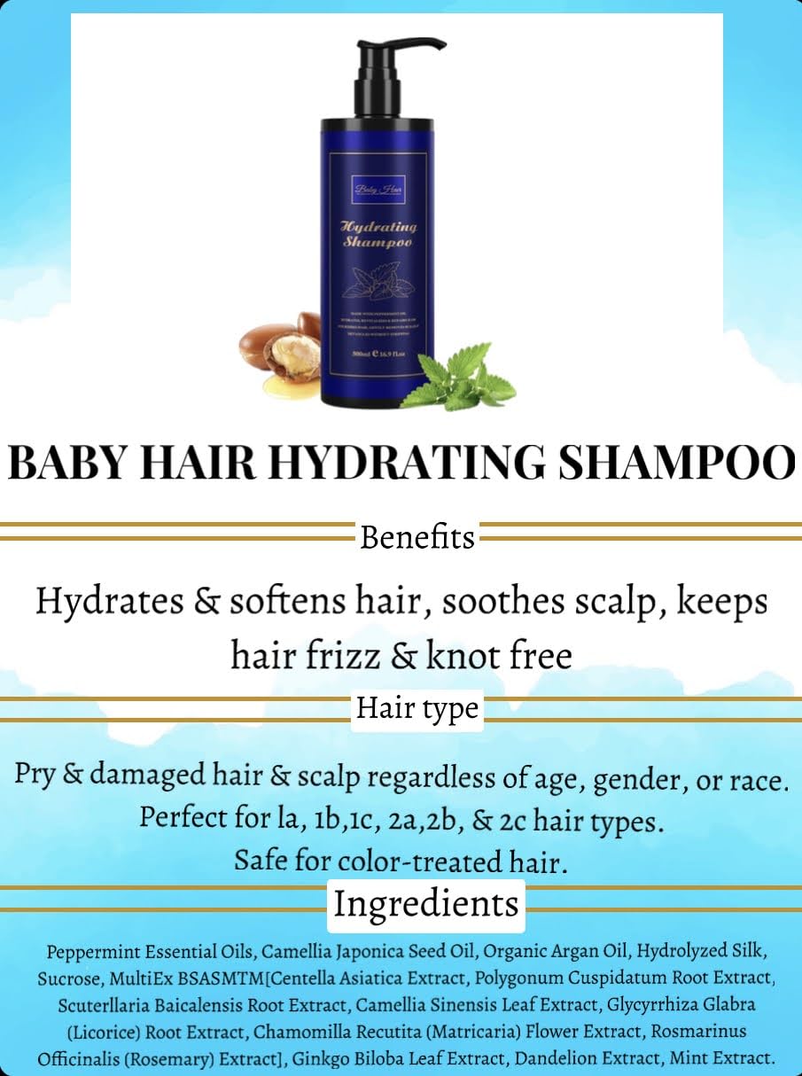 Baby Hair Hydrating Revitalizing Shampoo, 16.9Fl oz