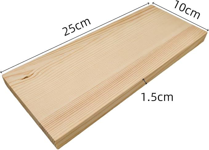 4PCS Rectangle Wood Boards Unfinished Wood Blocks