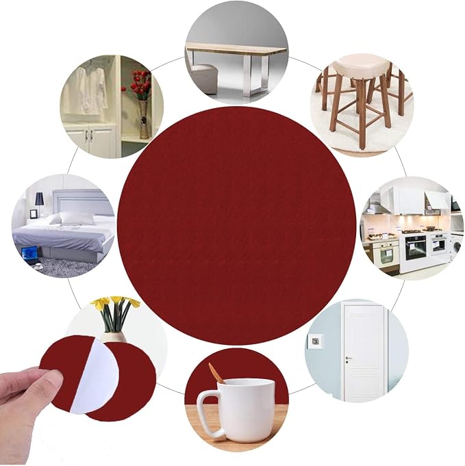 RZJZGZ Adhesive Felt Sheet Black Felt 8.3x11.8in 1mm Fabric Adhesive Sticky