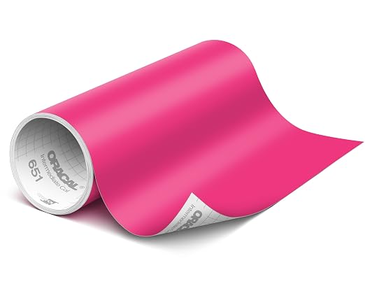 ORACAL 651 Matte Pink Vinyl Durable Roll Easy to Weed Permanent Adhesive Craft