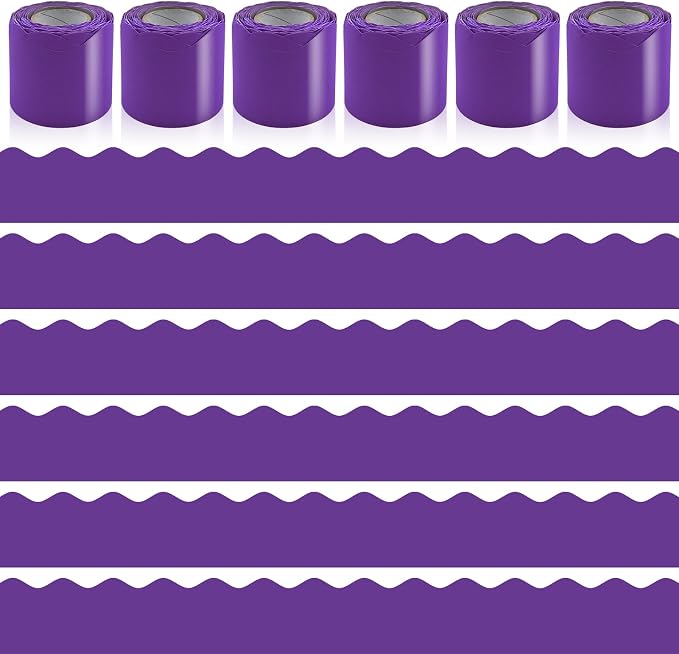 6 Rolls 196.8 Ft Bulletin Board Borders