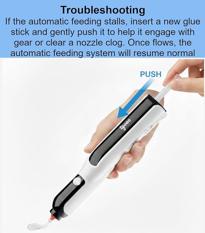 Cordless Glue Pen, Mini Hot Glue Gun, 6s Preheat, Automatic Glue Stick Feeding