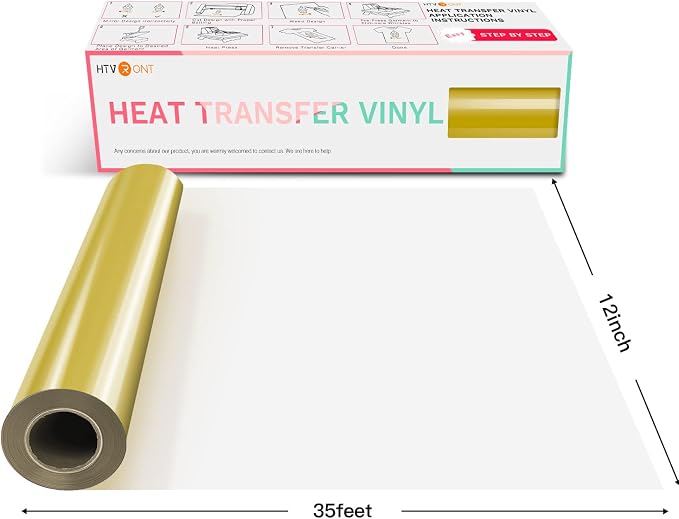 HTVRONT HTV Vinyl Rolls Heat Transfer Vinyl