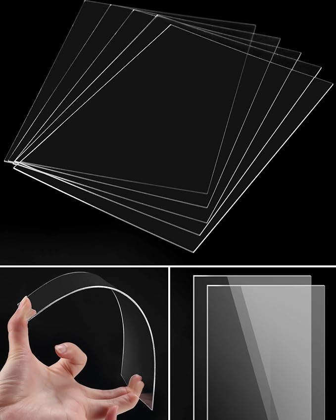 120 Pieces 1mm Thick Acrylic Sheets 5 x 7 Inch Acrylic Clear Sheet