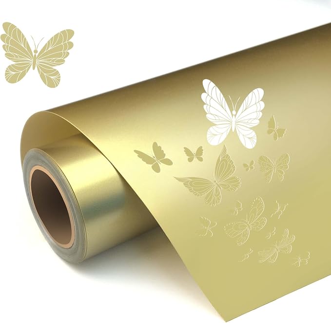 Glossy Gold Permanent Vinyl, Car Decal, Scrapbooking, Glossy & Waterproof