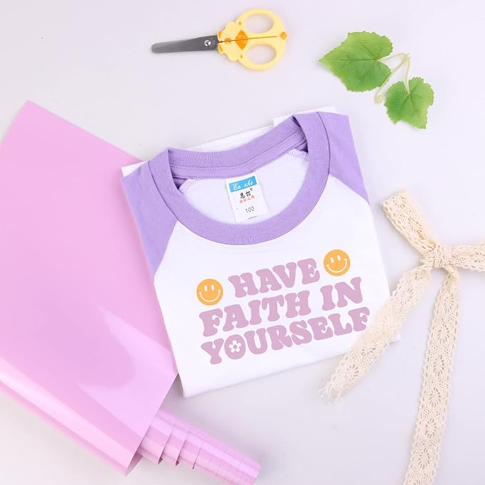 Tintnut Lavender Color Heat Transfer Vinyl, 10inx6ft Iron on Vinyl | Neutral