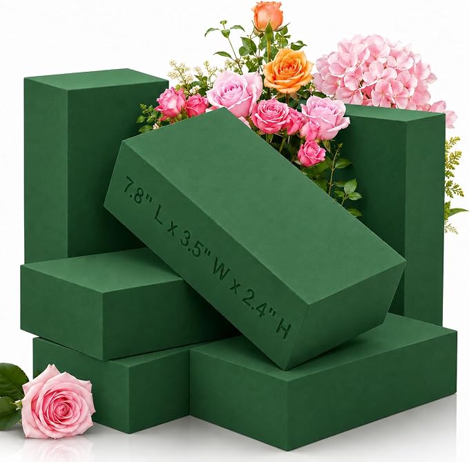 Prashent 6 Pcs Floral Foam Blocks, DIY Craft Supplies