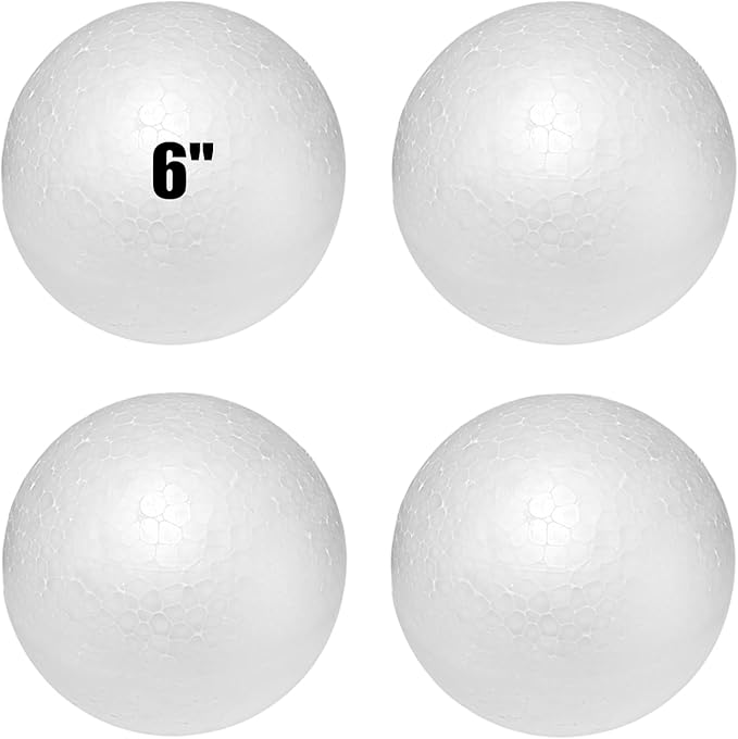 Styrofoam Balls 6 Inch, DIY Craft Giant Foam Ball
