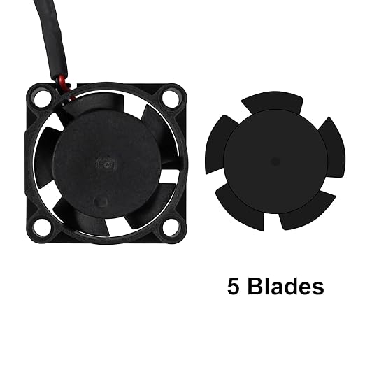 UMLIFE 4pcs USB 5V DC Fan 2510 Small 2 pin Cooling Cooler Computer 25mm X 10mm (25x25x10)