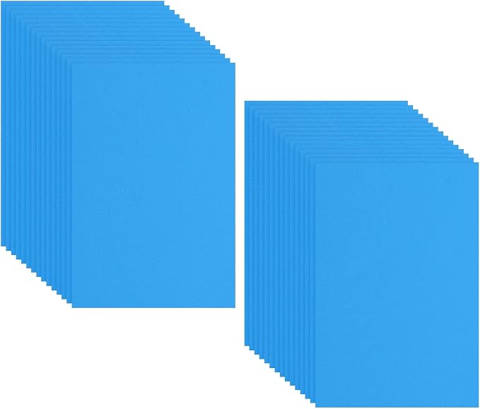 PATIKIL 30 Pack EVA Foam Sheets, Lake Blue