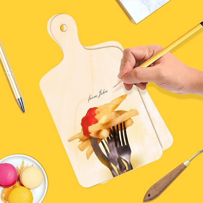 Oomcu 12 PCS Wooden Mini Cutting Board