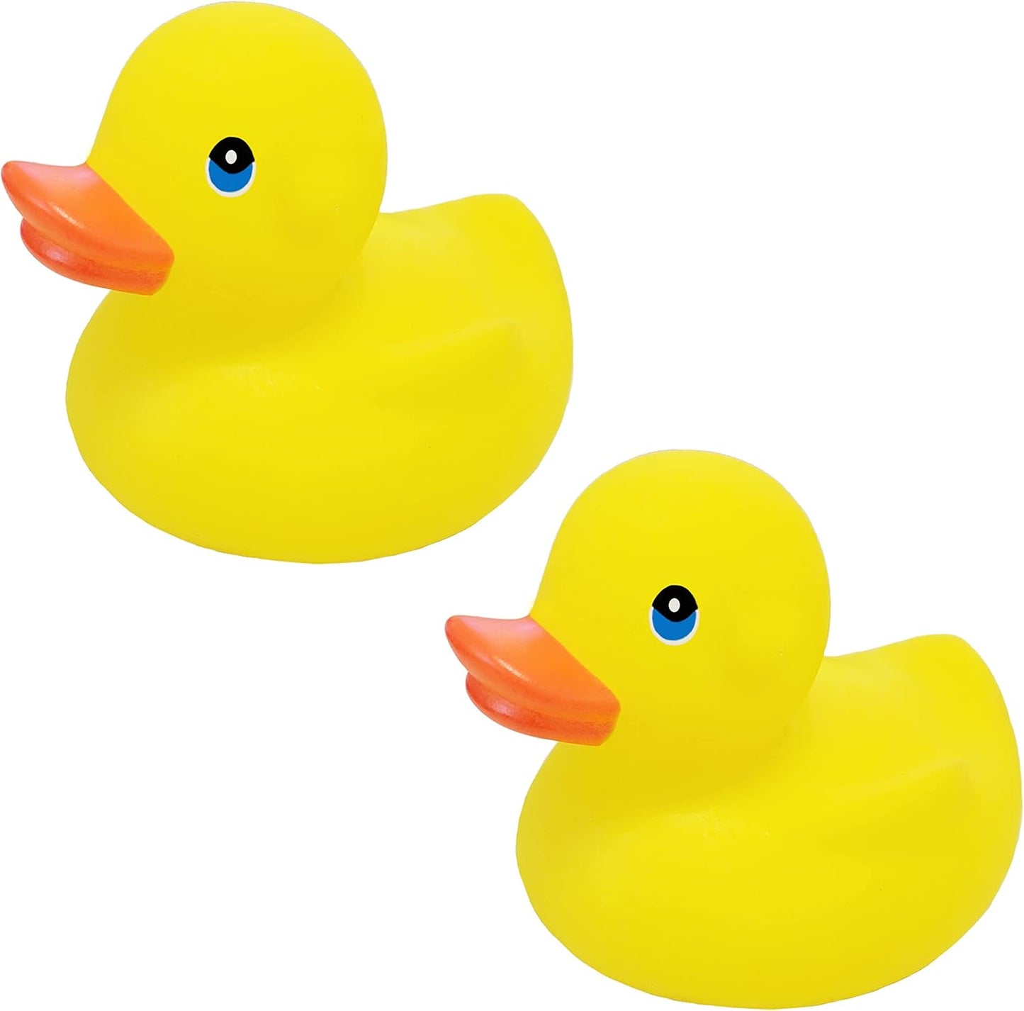Yellow Rubber Duck Toy Duckies for Kids, Bath Birthday Gifts Baby Showers Classroom Incentives, Summer Beach and Pool Activity, 3.5" Inch (4-Pack)