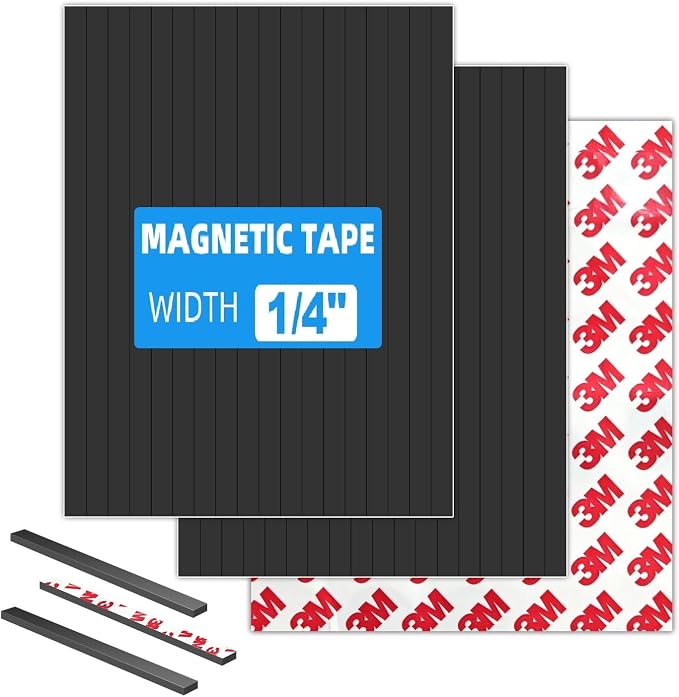 Small Tiny Magnetic Tapes with Sticky Adheisve Backing