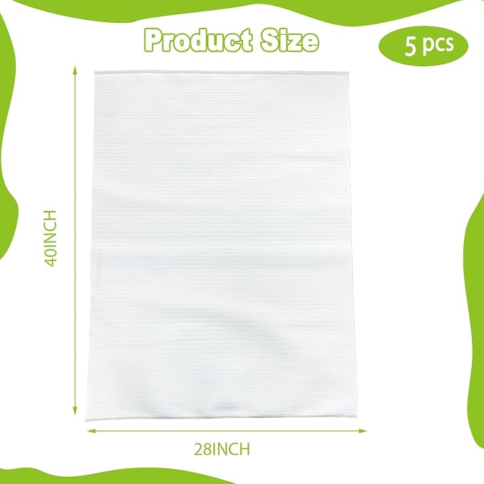 5 Pack 28x40in Cushion Foam Pouches Moving Packaging Supplies Shockproof |