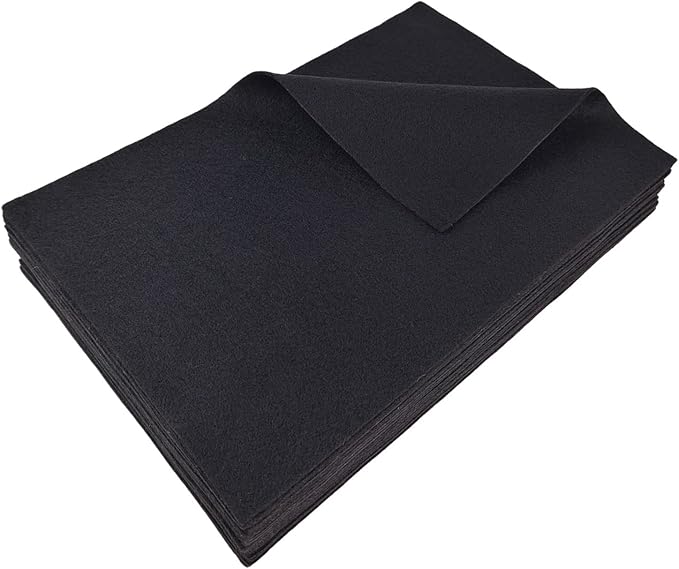 Jtnohx Color Felt, Soft Felt Sheets, 1.4mm Thick 8"x12" Handicraft Felt Fabrics
