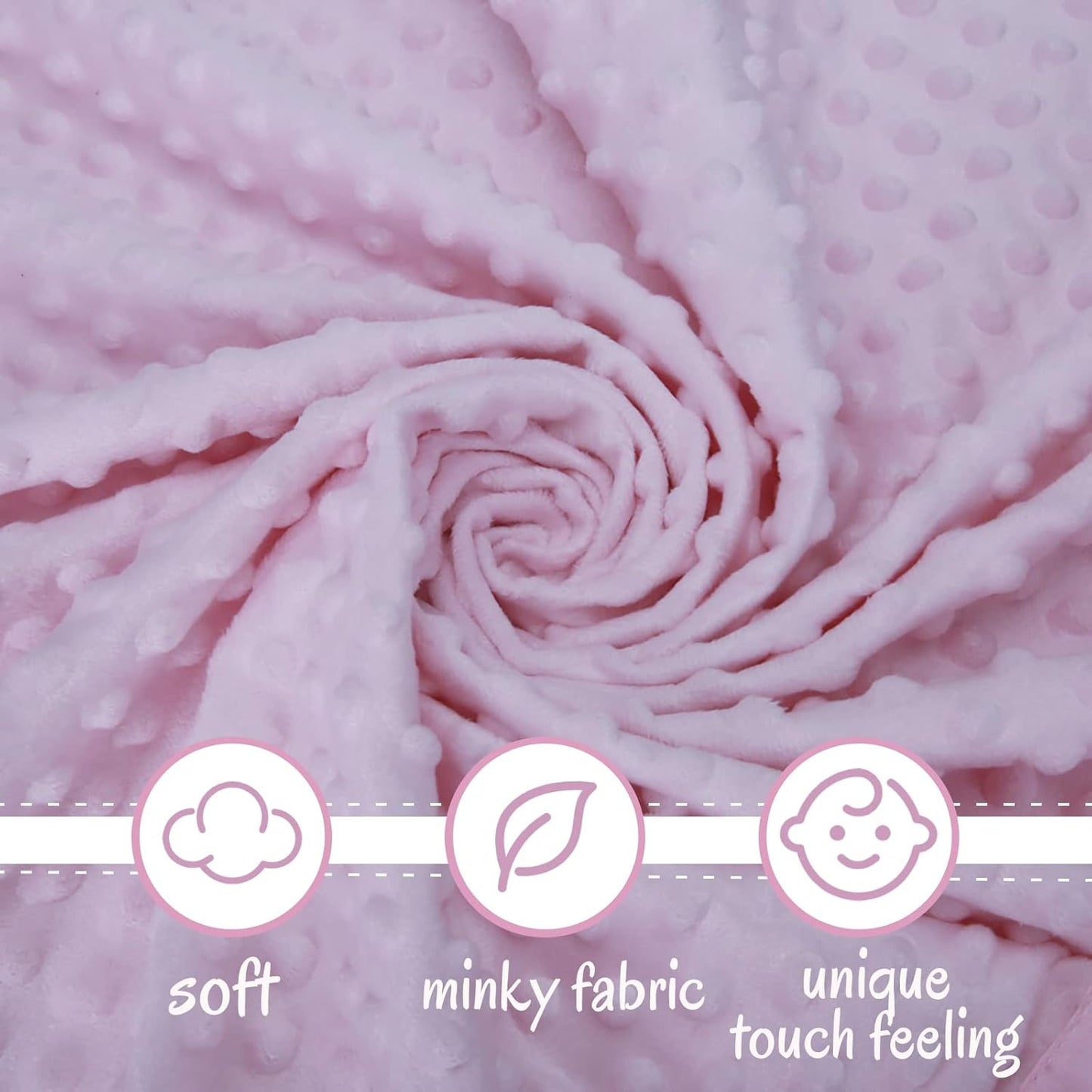 Pro Goleem Baby Girl Gifts Elephant Security Blanket with Stuffed Animal Snuggle Toy Lovey Soft Lovie Baby Registry Search for Infant and Toddler Pink 16 Inch