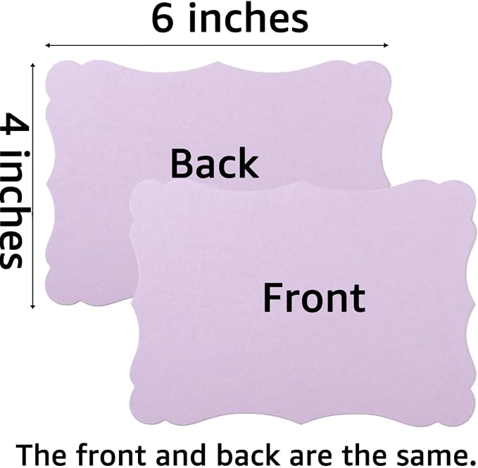50 Pack Blank Kraft Greeting Cards, 5 Colors, 4x6IN | Thick Cardstock Paper