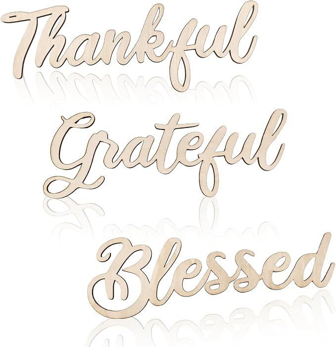 3 Pcs Thankful Grateful Blessed Wall Signs Thankful Grateful Blessed Signs
