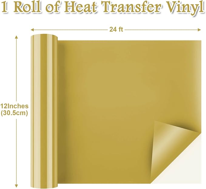 Flasoo Heat Transfer Vinyl Rolls, Compatible