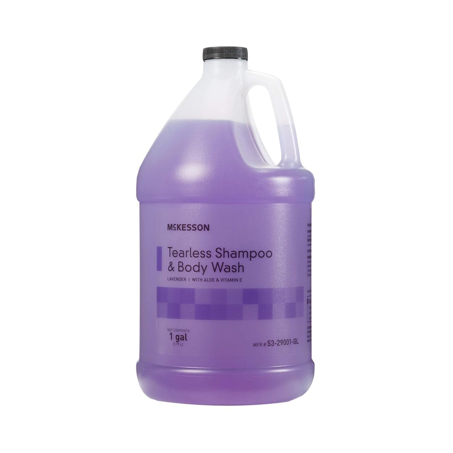 McKesson Shampoo and Body Wash with Aloe & Vitamin E, 1 Gallon [Pack of 4] Bulk, Refill, Tearless, Lavender